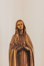A statue of Mary. 