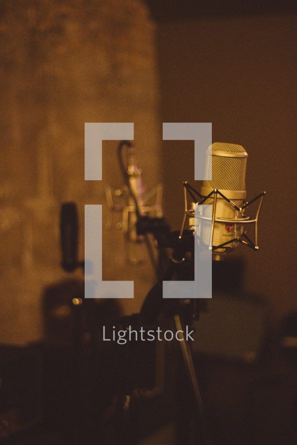 microphone in a Recording Studio
