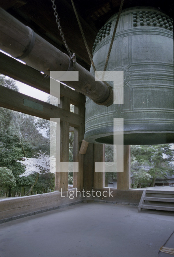 Japanese ball in a bell tower 