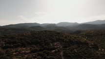 Drone shot of a Cretan landscape