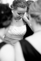 bride in prayer