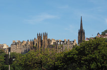 View of the city of Edinburgh, UK