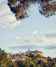 Landscape of Montepulciano, a small town in Tuscany, Italy.
