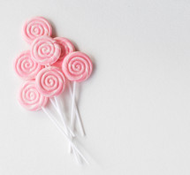 pink lollipops 