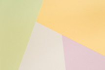 pink, peach, yellow, green background 
