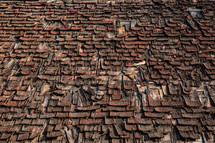 old roof shingles 