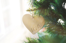 "Love" ornament