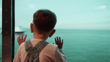 Little boy on a ship