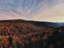 fall mountain scene 