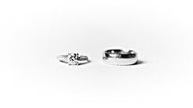 Silver wedding rings