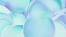 Transparent gradient bubbles, 3d rendering.
