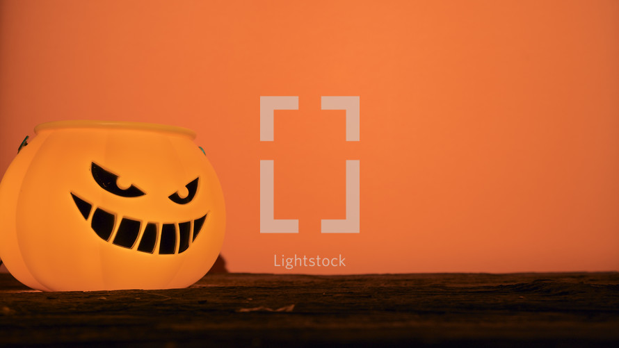 Halloween Pumpkin background with Copy space