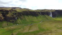 seljalandsfoss waterfall in the iceland