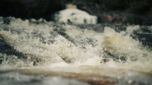water flowing in a river 