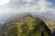 Aerial view of mountainous landscape