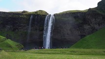 Seljalandsfoss waterfall in the iceland