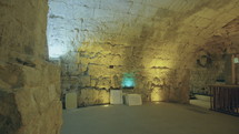 The western wall tunnels underneath the old city of Jerusalem in Israel
