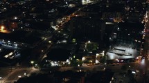 Cinematic Los Angeles Downtown Aerial. 