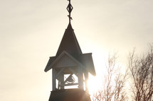 a bell in a steeple 