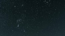 Real stars in Dark starry sky background Timelapse
