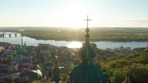 Aerial view of St. Andrew's Church