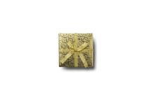 gold wrapped gift 