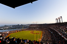 A professional baseball stadium.