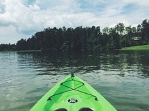 bow of a kayak 
