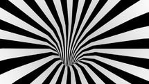 Tunnel white black lines stripes seamless loop