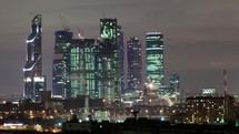 Moscow city time lapse
