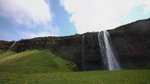 Seljalandsfoss waterfall in the iceland