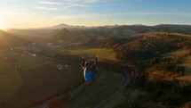Paragliding beauty of free flying
