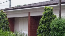 Residential Home Under Heavy Rain