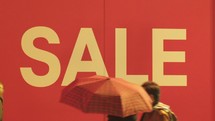 sale sign - editorial use only
