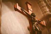 Crucifix in a Roman Catholic church 