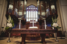 Front of church sanctuary