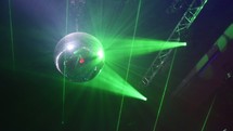 disco ball and strobe lights 