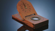 Antique navigation and mapping equipment