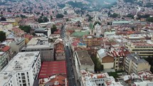 sarajevo bosnia aerial view