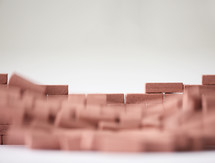 crumbling brick wall 