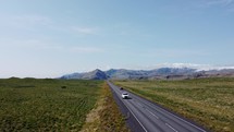 Icelandic Roads Aerial view