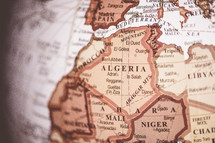 Map of Algeria 