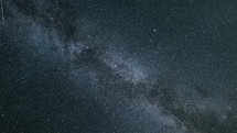 Space travel in milky way galaxy, Stars Time lapse Astronomy background
