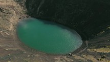 pond in a crater 