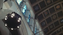 chandelier inside a church 