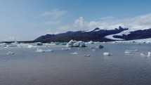 Icebergs And Ice glaciers in iceland