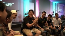 young men's group discussion 