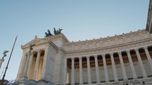 Columns and architecture of the Altare della patria, Rome