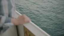 Woman standing on a Yacht in Istanbul