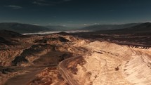 Panoramic view from above of Death Valley